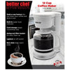 Better Chef 12 Cup Pause 'n Serve Coffee Maker with Auto Shutoff - Estalios