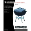 Better Chef 14" Portable Charcoal Barbecue Grill for Easy Grilling.