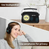 Black AM FM Radio - Portable Vintage Radio With Headphone Jack - Estalios