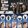 Sleek Black & Gold 5-Head Shaver with LCD Display.