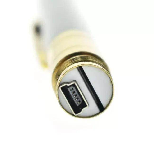 Sleek Black Gold Spy Pen with Hidden Camera Feature - Estalios