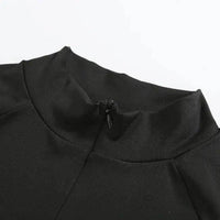 Amp Up Your Workout in the Bold Black Crop Set - Estalios