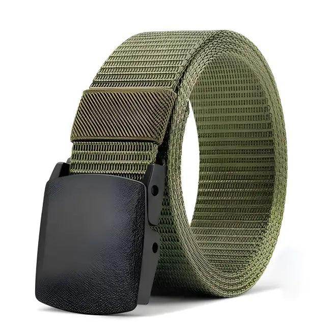 Durable Black Nylon Belt with Automatic Buckle for Hunting - Estalios