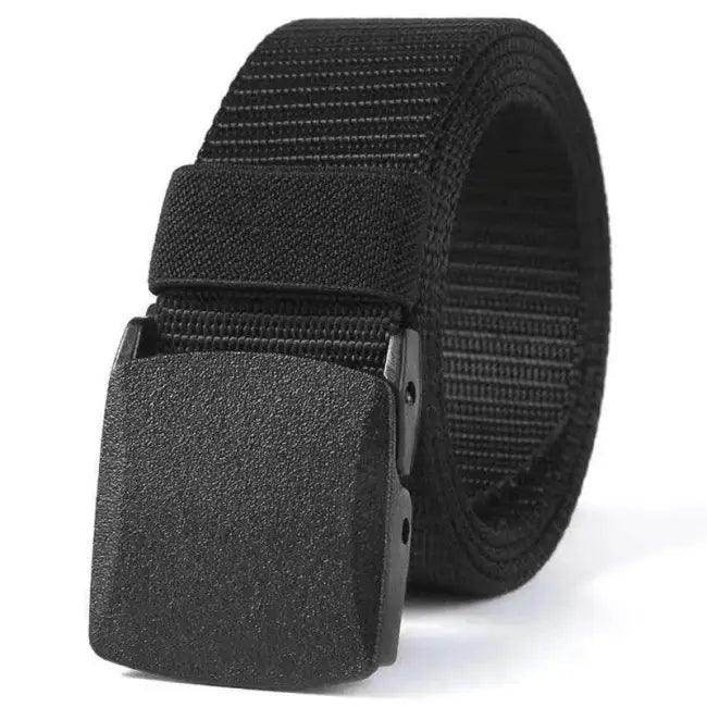 Durable Black Nylon Belt with Automatic Buckle for Hunting - Estalios