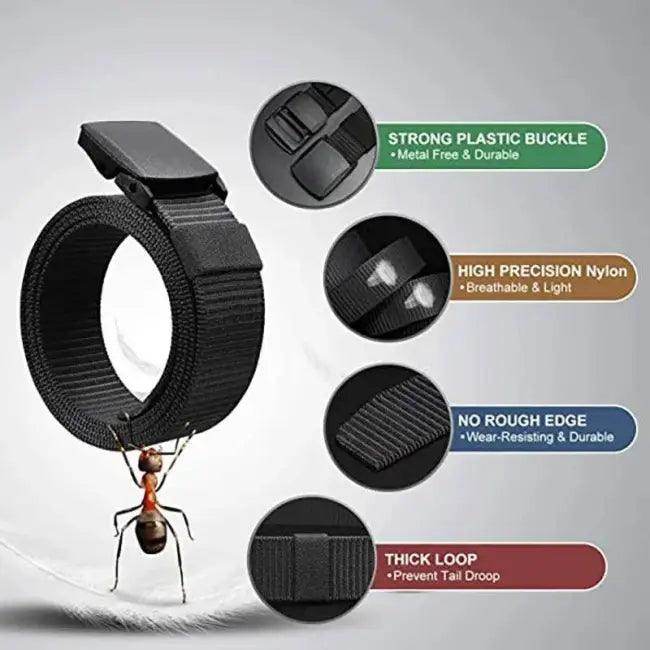 Durable Black Nylon Belt with Automatic Buckle for Hunting - Estalios