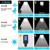 Black Solar Sensor Street Lamp with Remote for Outdoors - Estalios