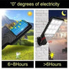 Black Solar Sensor Street Lamp with Remote for Outdoors - Estalios