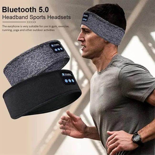Sleep in Style Black Sleep Mask with Bluetooth Beats - Estalios