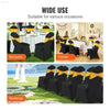 Black Stretch Chair Covers for Weddings and Events 50 Pcs - Estalios