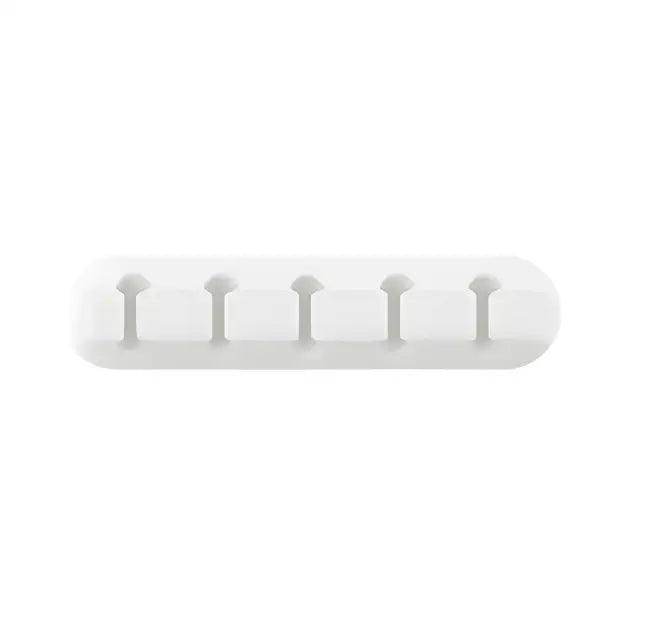 Black USB Cable Organizer with Slots for Tidy Desks - Estalios