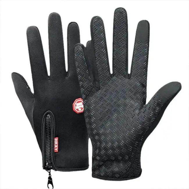 FrostBite Fighters Temperature-Rated Black Winter Gloves for Ultimate Warmth - Estalios