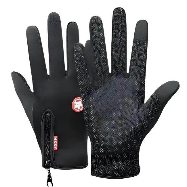 FrostBite Fighters Temperature-Rated Black Winter Gloves for Ultimate Warmth - Estalios