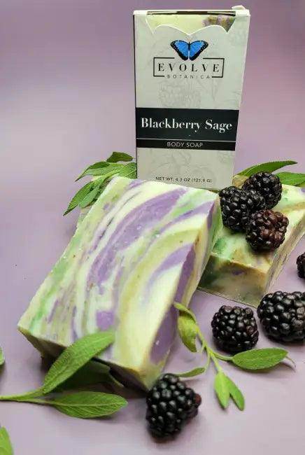 Blackberry Sage Standard Soap for Herbal Skin Nourishment - Estalios