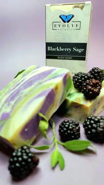 Blackberry Sage Standard Soap for Herbal Skin Nourishment - Estalios