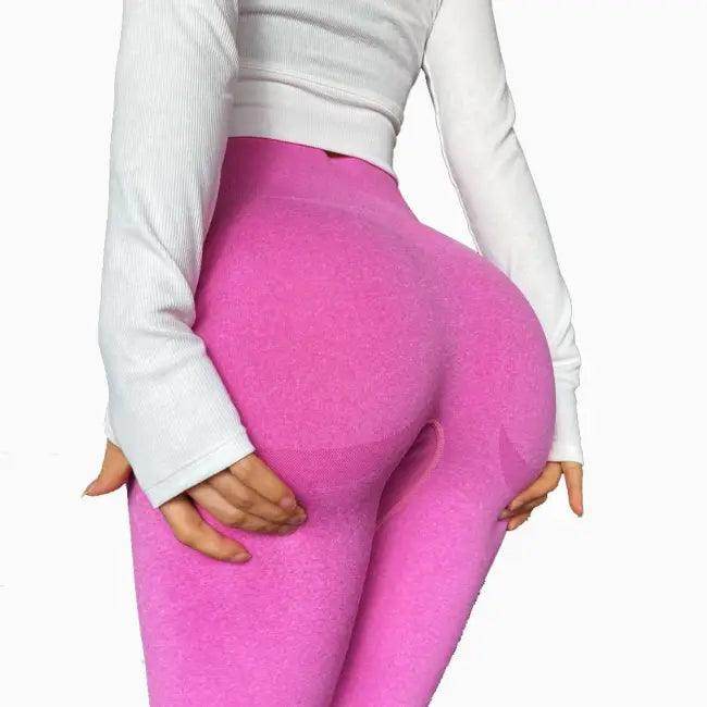 Amp Up Your Workout in Bold Blue and Pink Leggings - Estalios