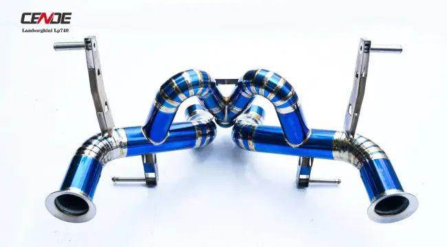 Blue Titanium Exhaust Manifolds for Power and Style - Estalios