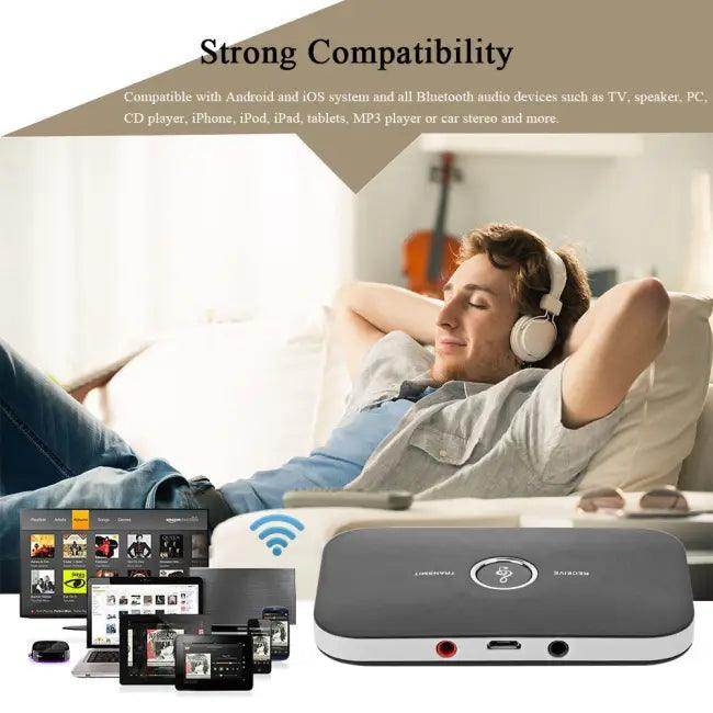 Bluetooth Transmitter for Car Stereo with 600mAh Battery - Estalios