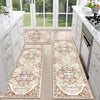 Boho Chic Kitchen Rug Set with Washable Non-Slip Design for Stylish Home Chefs - D
