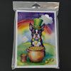 Boston Terrier St Patrick's Day Greeting Cards Pack of 8 - Estalios