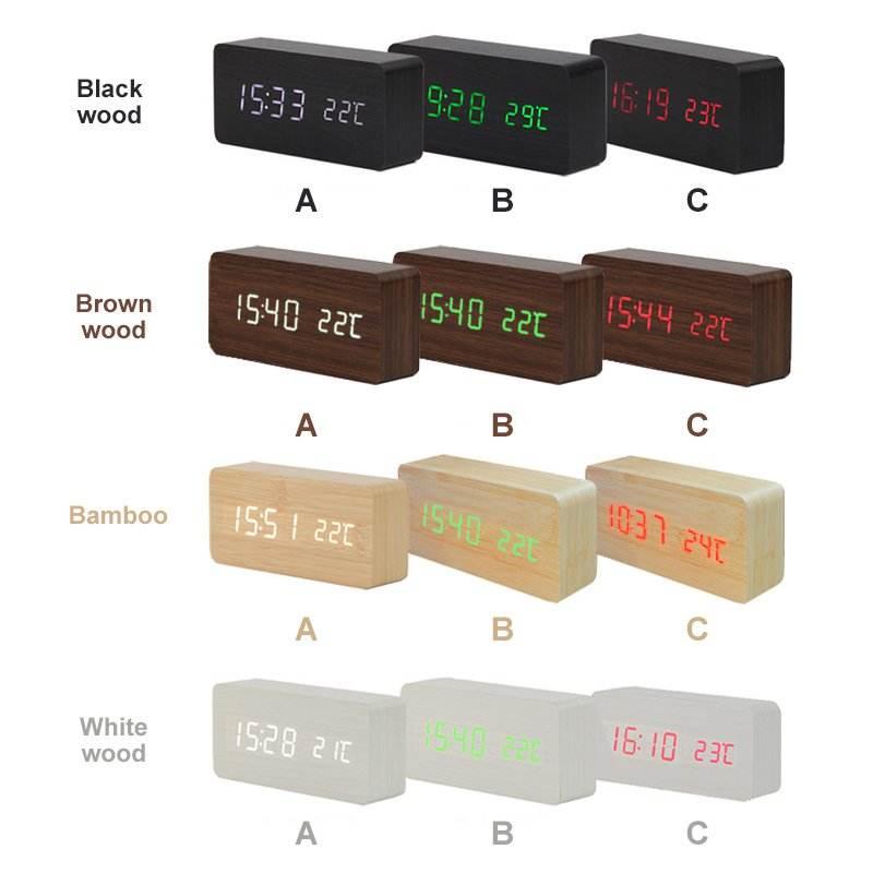 Brighten Your Day with a Stylish Wooden Alarm Clock - Estalios