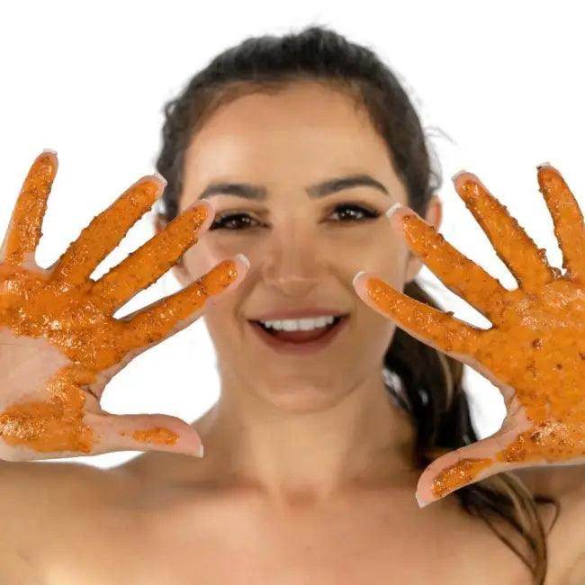 Brightening Exfoliating Mask with Carrot and Orange Peel Glow - Estalios