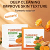 Brightening Handmade Turmeric Soap for Dark Underarms & Legs - Gentle Skin Care & Cleansing Body Bar - Estalios