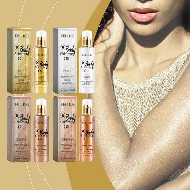Radiance Shimmer Trio Bronze Silver Gold Glow for Luminous Skin - Estalios