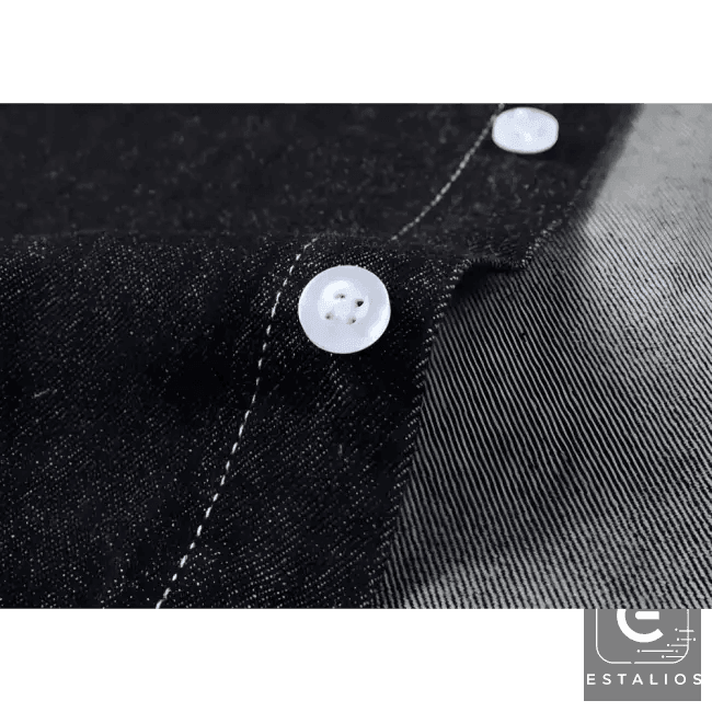 Effortless Style: Brown Leather Backpack & Denim Shirt - Estalios