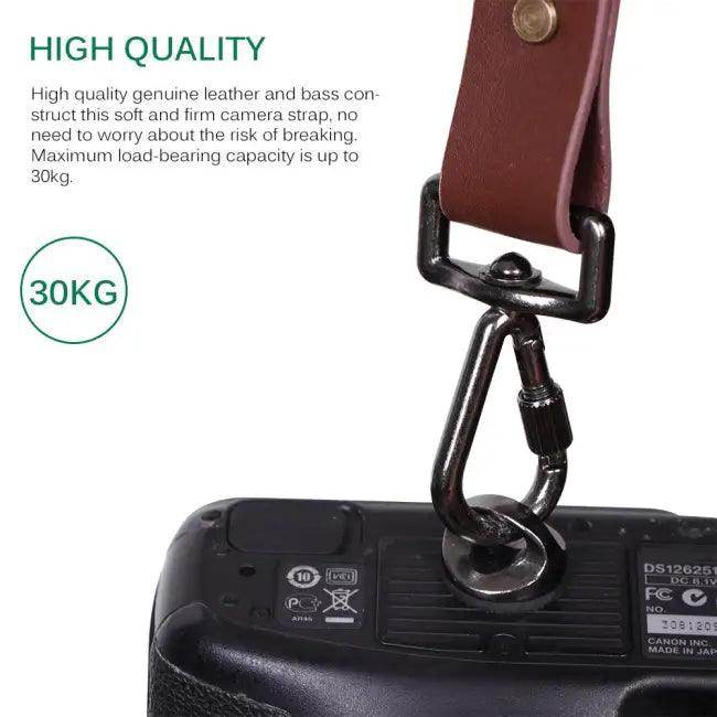 Elevate Your Shots with Bold Brown Leather Harness - Estalios