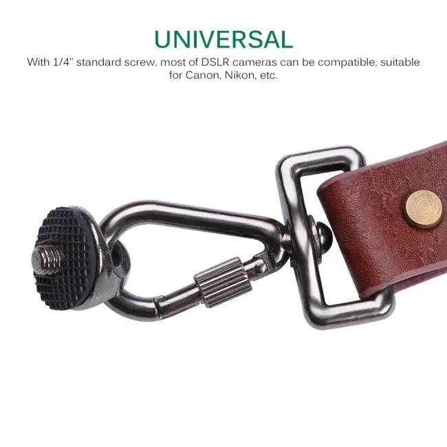 Elevate Your Shots with Bold Brown Leather Harness - Estalios
