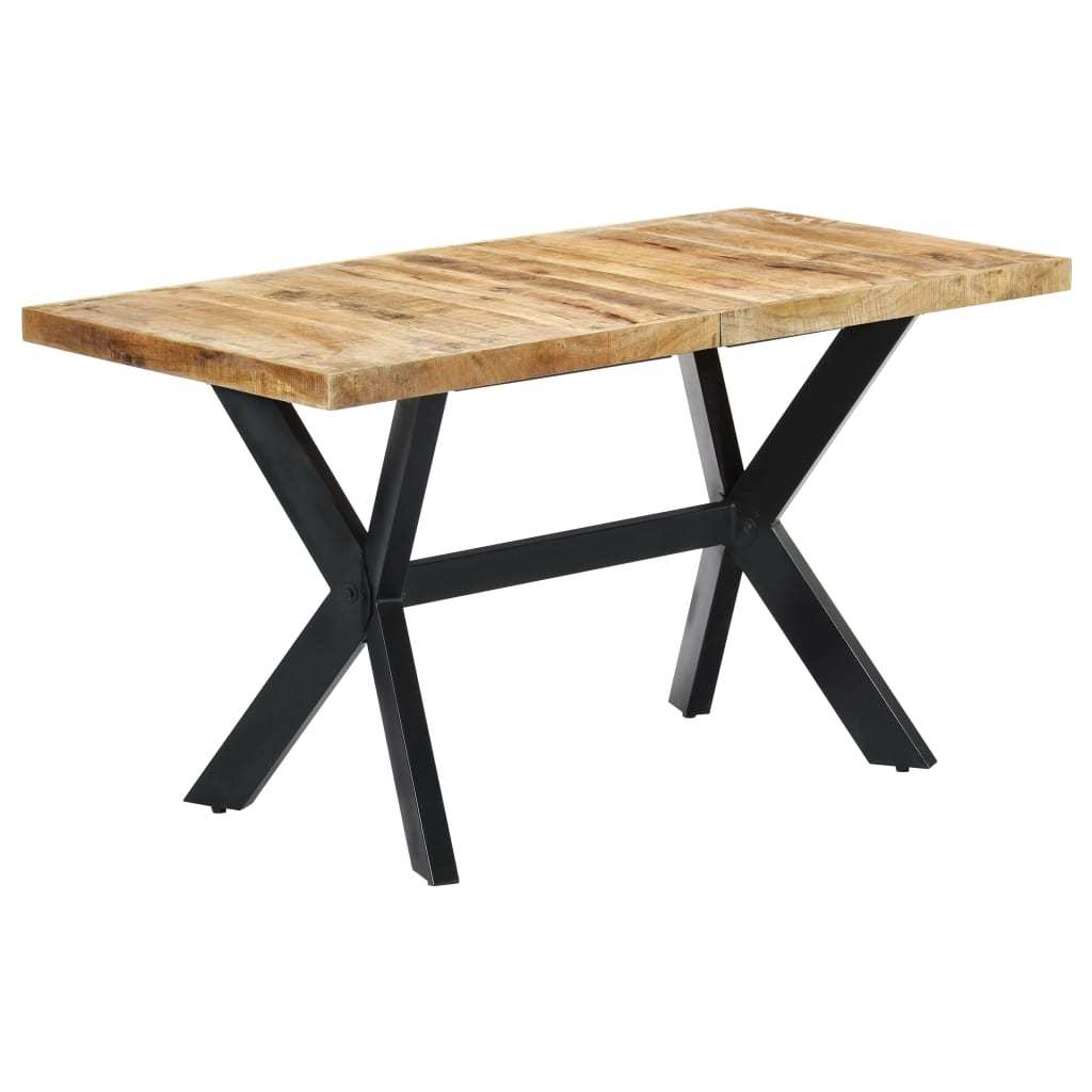 Solid Rough Mango Wood Dining Table 55.1"x27.6"x29.5"