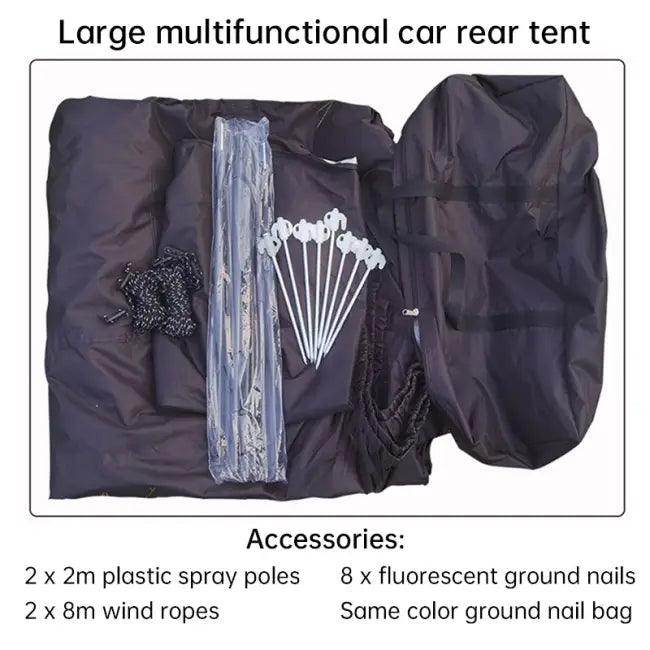 Car Camping Tent with Large Multifunctional Zipper Accessories - Estalios