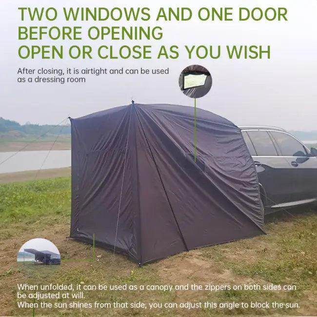 Car Camping Tent with Large Multifunctional Zipper Accessories - Estalios