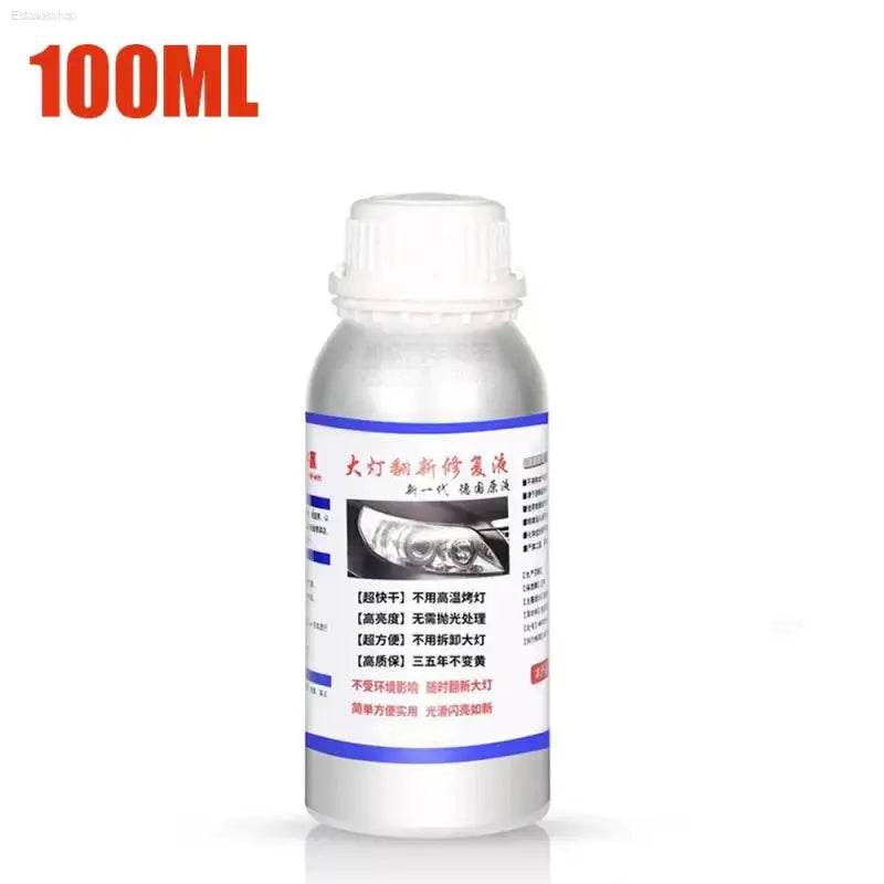 Car Headlight Polishing Liquid Polymer for Clarity and Safety - Estalios