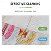Leather cleaning demonstration.