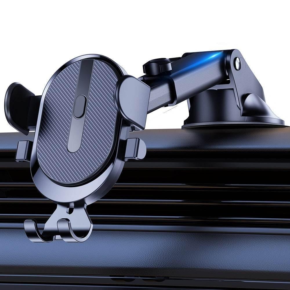 Stick It Secure: The Ultimate Car Phone Grip! **Description:** Cruise with confidence using our Black Car Phone Holder with Suction Cup - Estalios