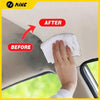 Car interior cleaning demonstration.