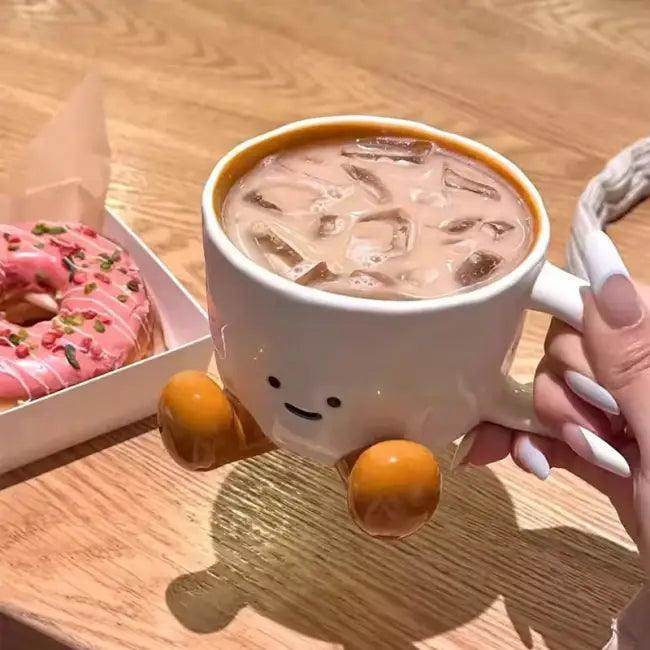 Cartoon Mug Set with Feet for Adorable Home Decor - Estalios