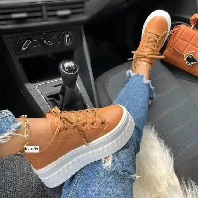 Amp Up Your Style with Vibrant Platform Sneaker Trio - Estalios