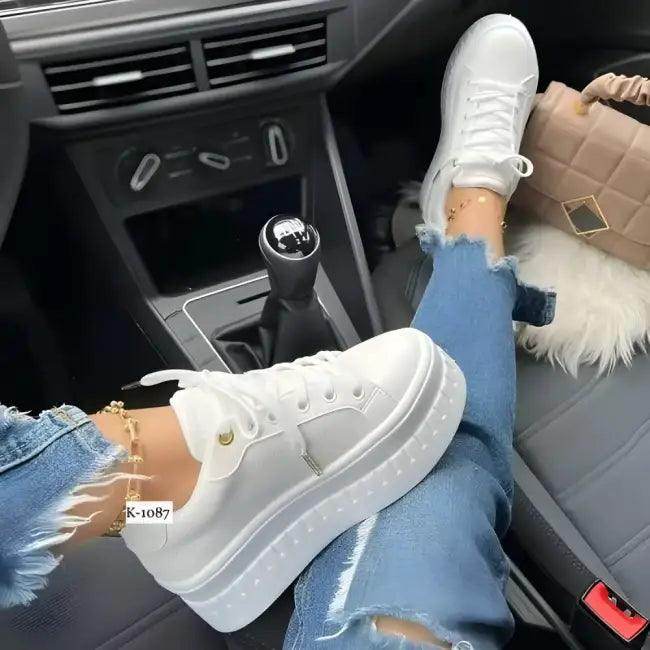 Amp Up Your Style with Vibrant Platform Sneaker Trio - Estalios