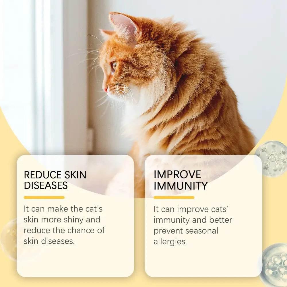 Cat Care With Multi-Dimensional Fish Oil Tablets for Healthy Skin - Estalios