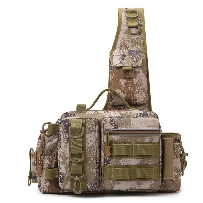 Catch the Thrill with Our Camouflage Fishing Sling Bag - Estalios