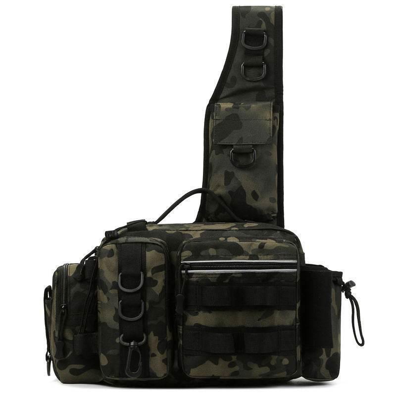 Catch the Thrill with Our Camouflage Fishing Sling Bag - Estalios