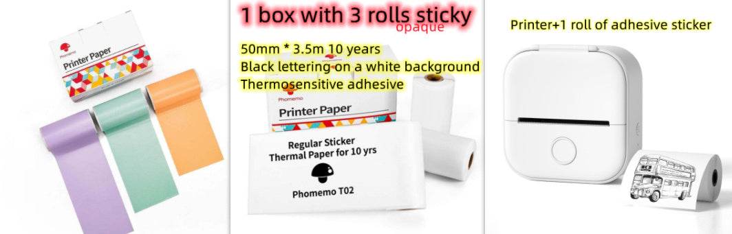 Portable Mini Thermal Label Printer for Home and School - Estalios