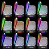 Charming May 12-Box Holographic Chrome Nail Powder Set - Stunning Diamond Reflective Glitter for Galaxy Nail Art