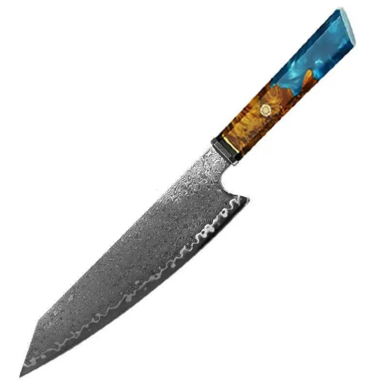 Chef's Knife For Japanese Cuisine In Damascus Steel Blade - Estalios