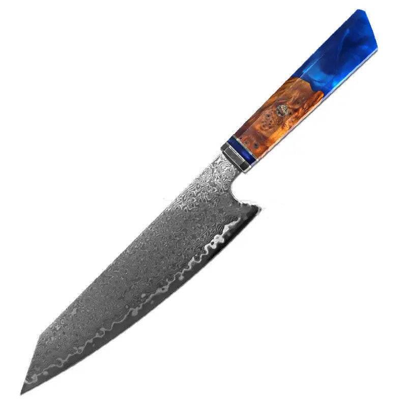 Chef's Knife For Japanese Cuisine In Damascus Steel Blade - Estalios