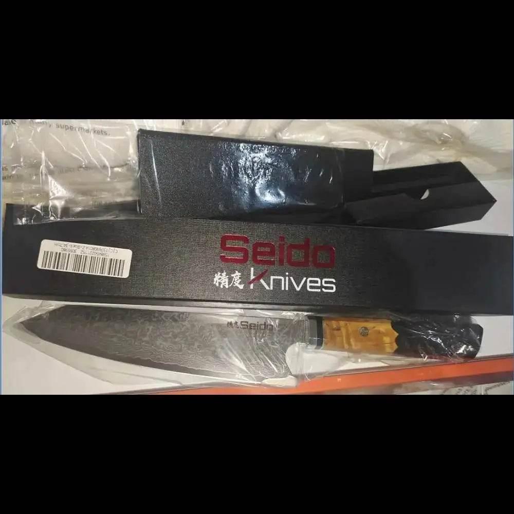 Chef's Knife For Japanese Cuisine In Damascus Steel Blade - Estalios