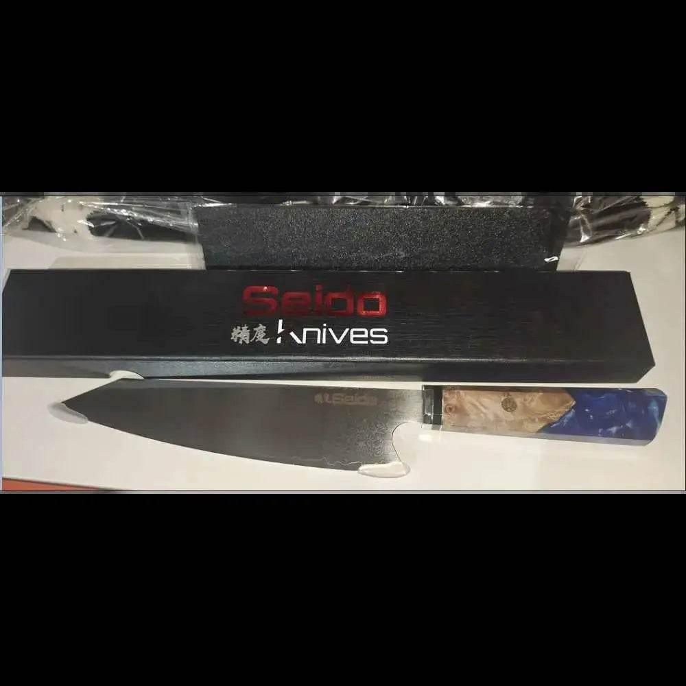 Chef's Knife For Japanese Cuisine In Damascus Steel Blade - Estalios