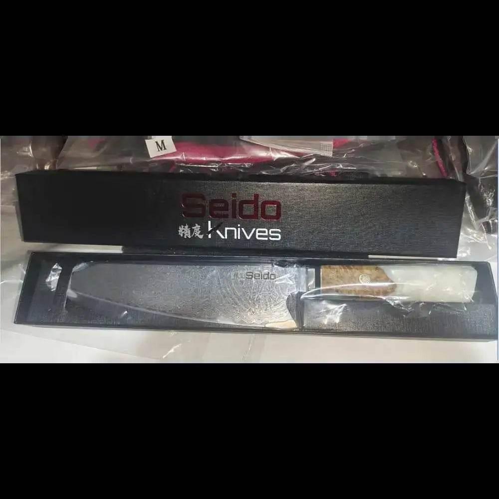 Chef's Knife For Japanese Cuisine In Damascus Steel Blade - Estalios